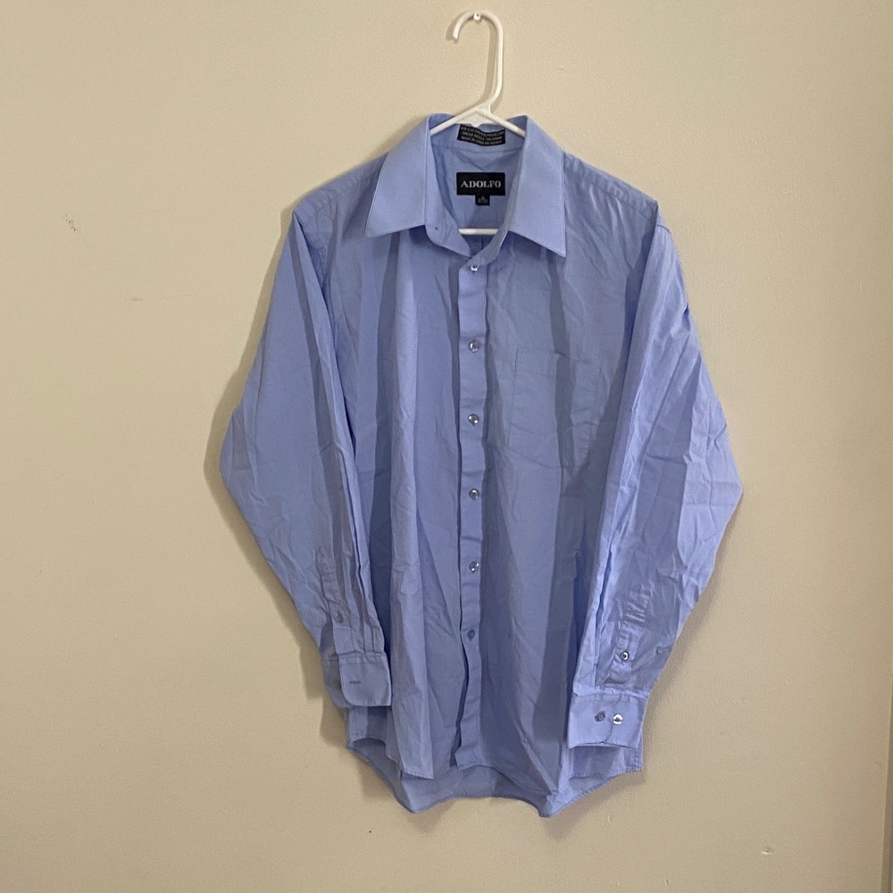 Adolfo Light Blue Dress Shirt